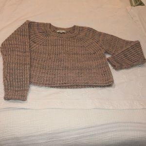 Milly Variegated Wool Cropped Sweater